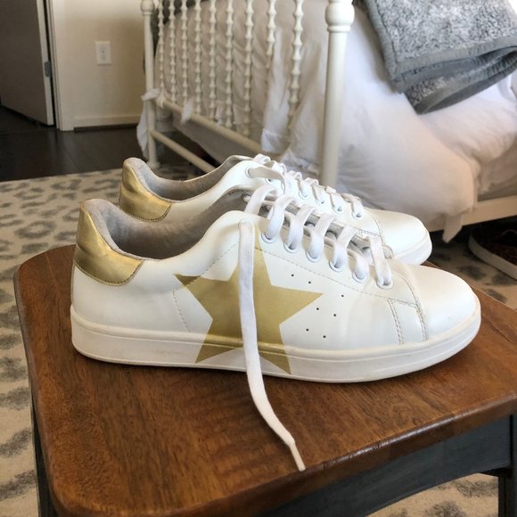 steve madden gold star sneakers